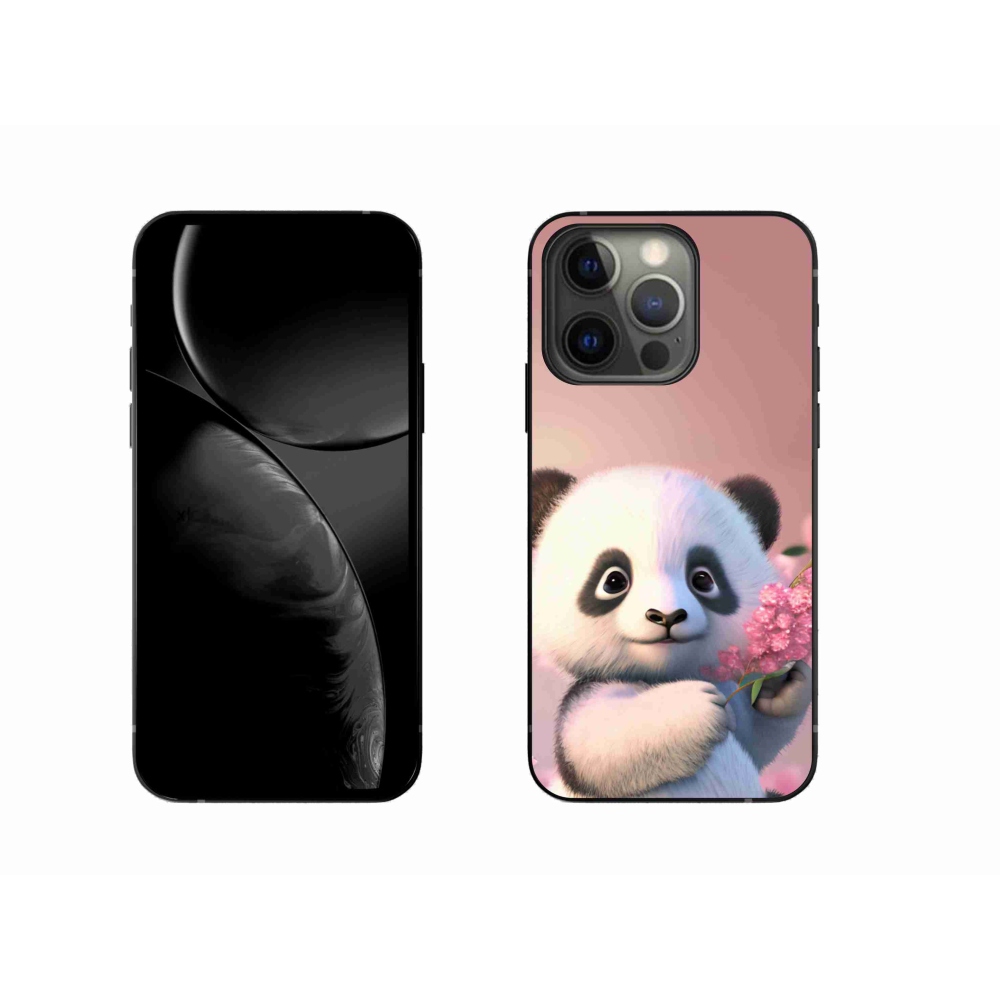 Gélový kryt mmCase na iPhone 13 Pro 6.1 - roztomilá panda