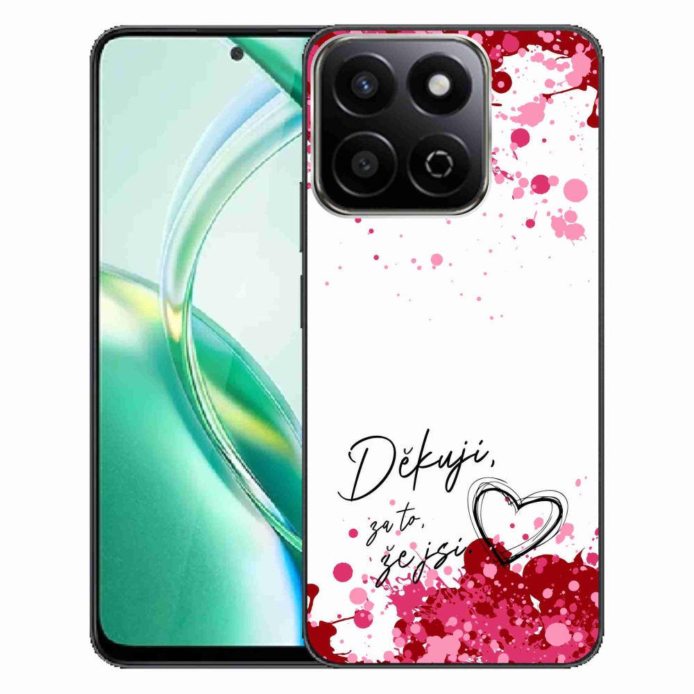 Gélový kryt mmCase na Honor 200 Smart 5G - zamilovaný text 2 biele pozadie