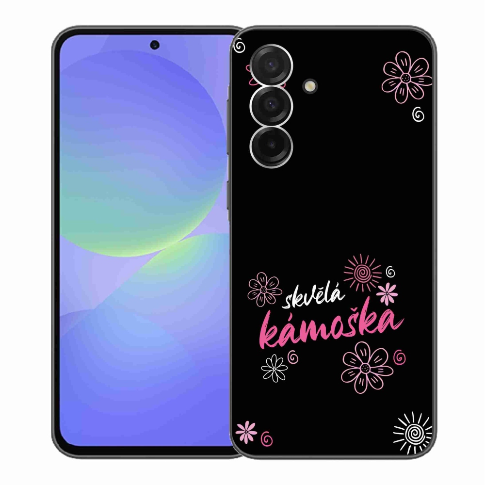 Gélový kryt mmCase na Samsung Galaxy A36 5G - skvelá kamoška čierne pozadie