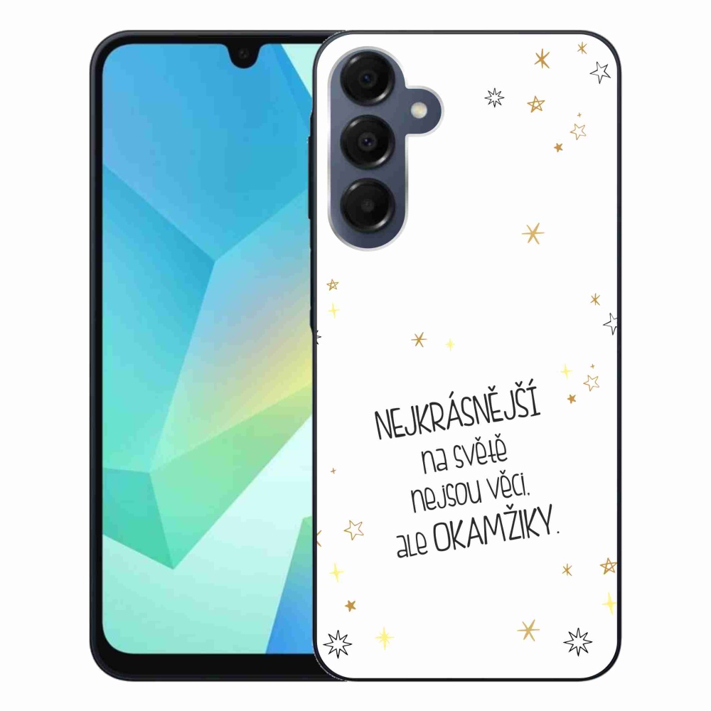 Gélový kryt mmCase na Samsung Galaxy A16 4G/5G - citát 4 biele pozadie