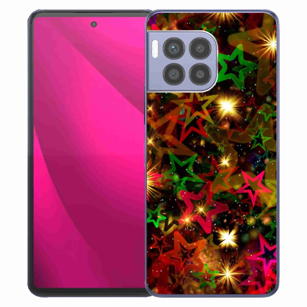 Gélový kryt mmCase na T-Mobile T Phone 2 Pro - farebné hviezdičky