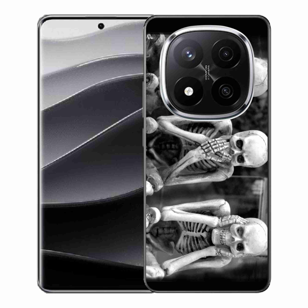 Gélový kryt mmCase na Xiaomi Redmi Note 14 Pro+ 5G - kostlivci