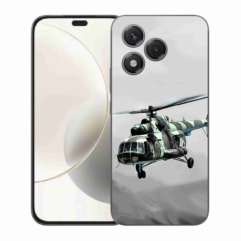 Gélový kryt mmCase na Honor 400 Lite - vojenský vrtuľník