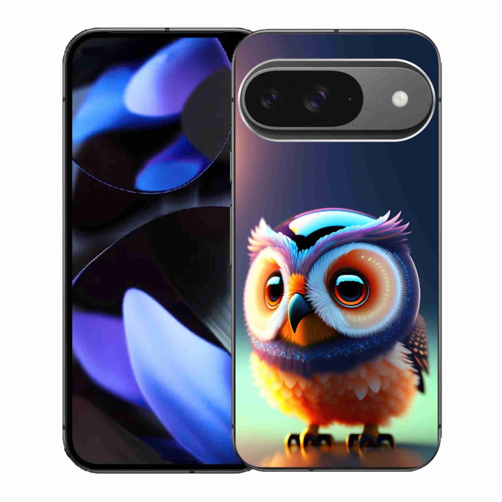 Gélový kryt mmCase na Google Pixel 9/9 Pro - malá sova