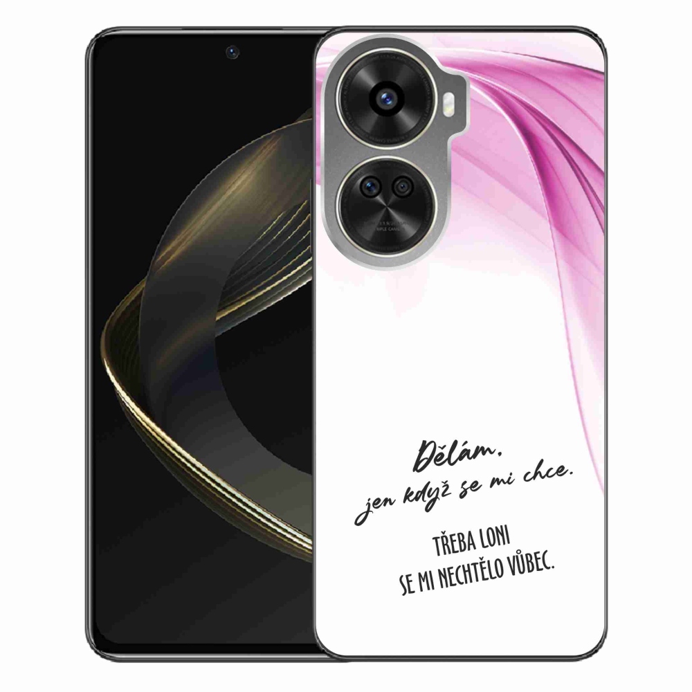Gélový kryt mmCase na Huawei Nova 12 SE - vtipný text 12 biele pozadie