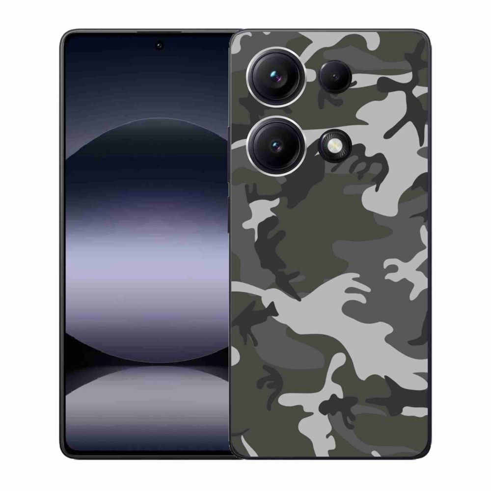 Gélový kryt mmCase na Xiaomi Redmi Note 14S - maskáčový vzor