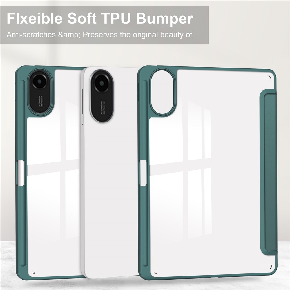 Case chytré zatváracie púzdro na tablet Xiaomi Redmi Pad 2 - zelené