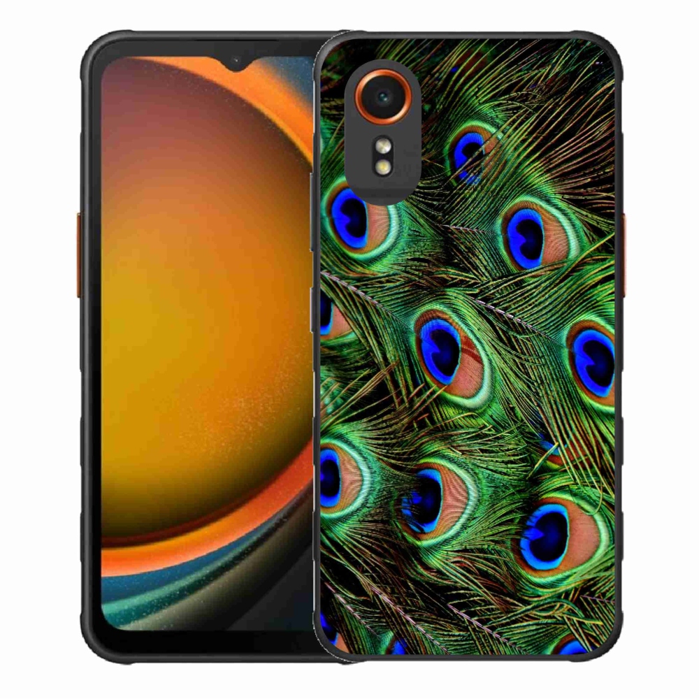 Gélový kryt mmCase na Samsung Galaxy Xcover 7 - pávie perie