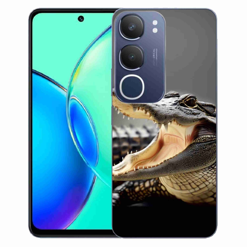 Gélový kryt mmCase na Vivo Y19s - krokodíl