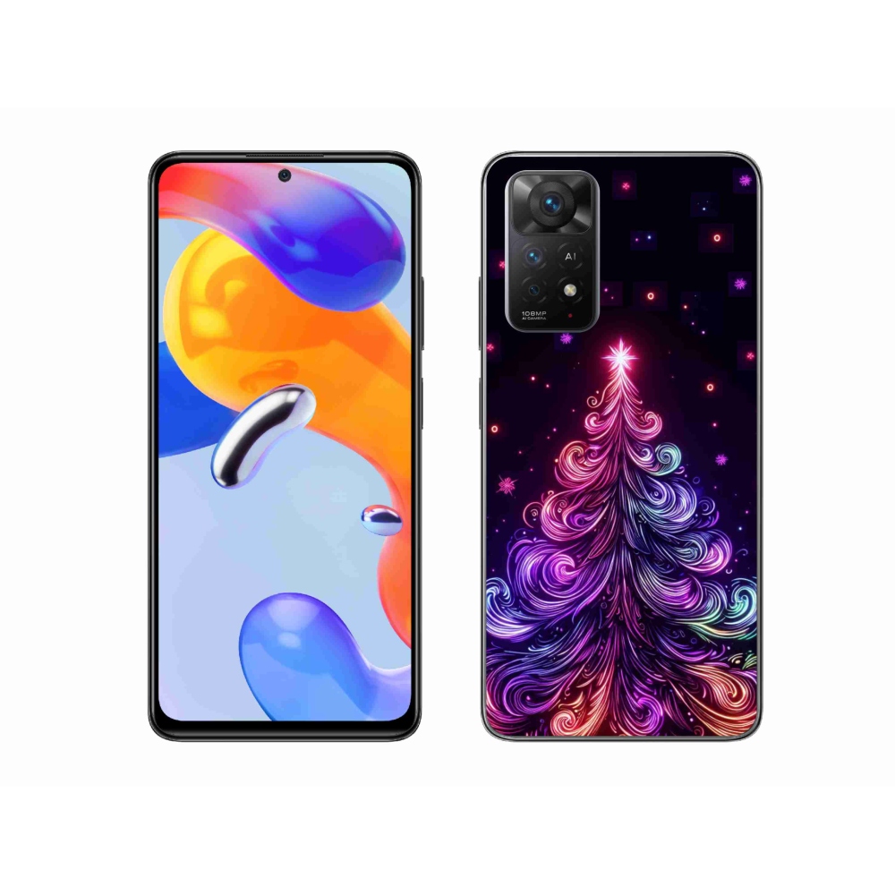Gélový kryt mmCase na Xiaomi Redmi Note 11 Pro 4G/5G - neónový vianočný stromček 1