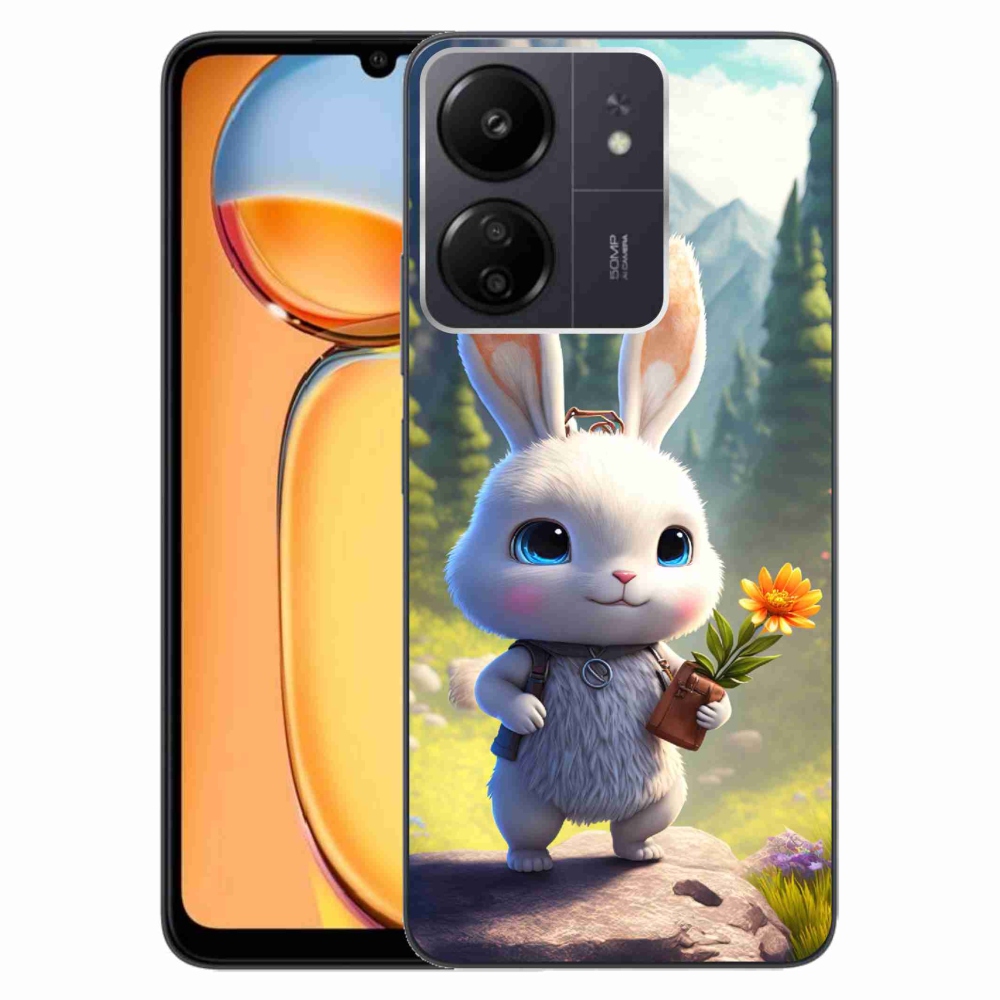 Gélový kryt mmCase na Xiaomi Poco C65/Redmi 13C - roztomilý zajačik