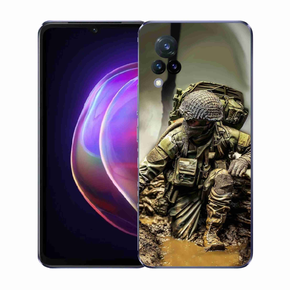Gélový kryt mmCase na Vivo V21 4G/5G - vojak