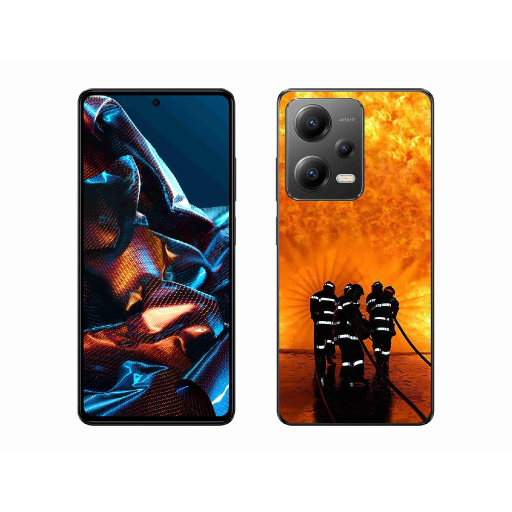 Gélový kryt mmCase na mobil Xiaomi Redmi Note 12 Pro 5G - požiar