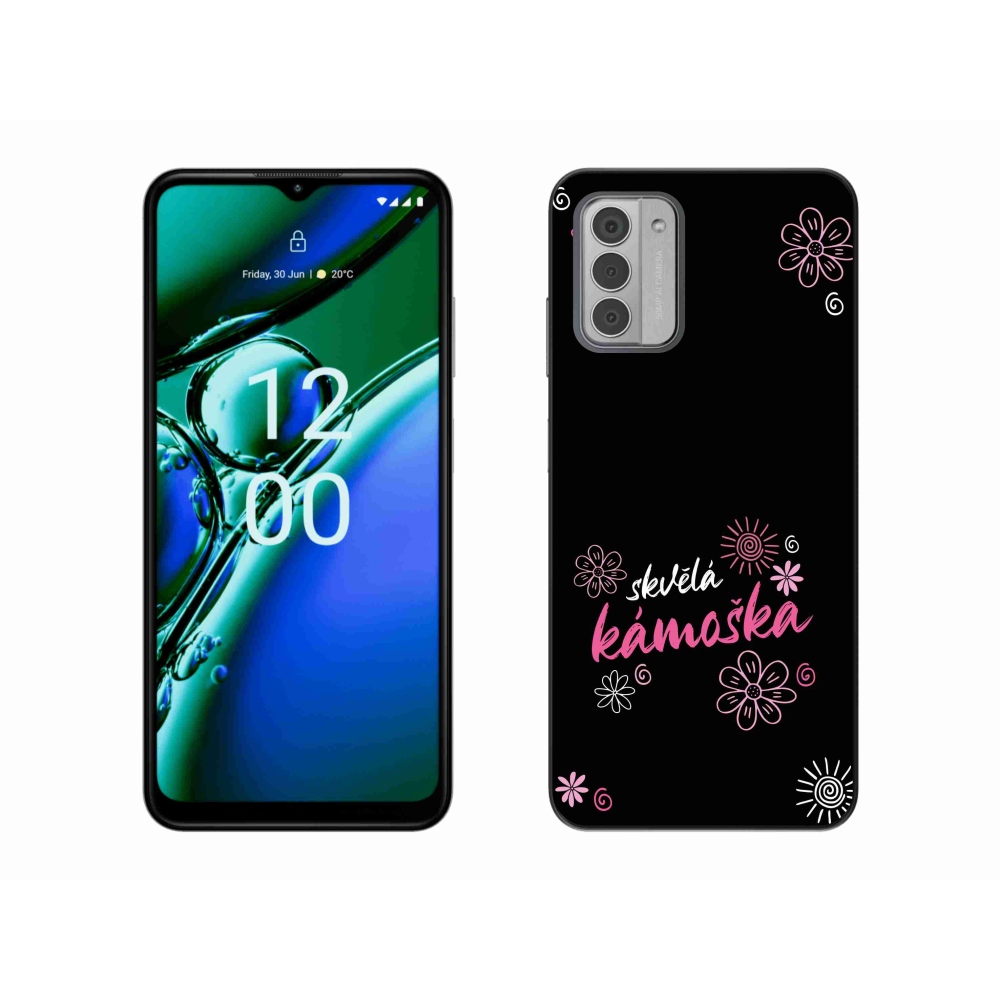 Gélový kryt mmCase na Nokia G42 - skvelá kamoška čierne pozadie