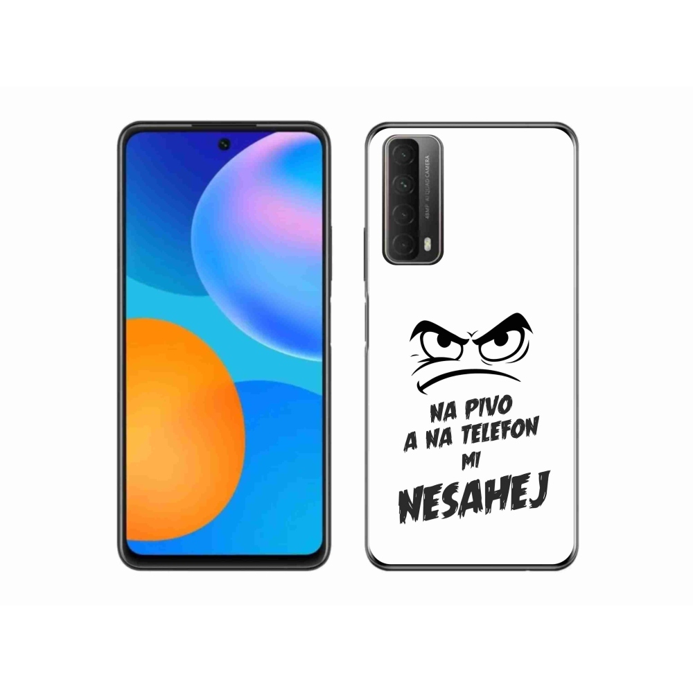 Gélový kryt mmCase na Huawei P Smart (2021) - pivný motív 2 biele pozadie