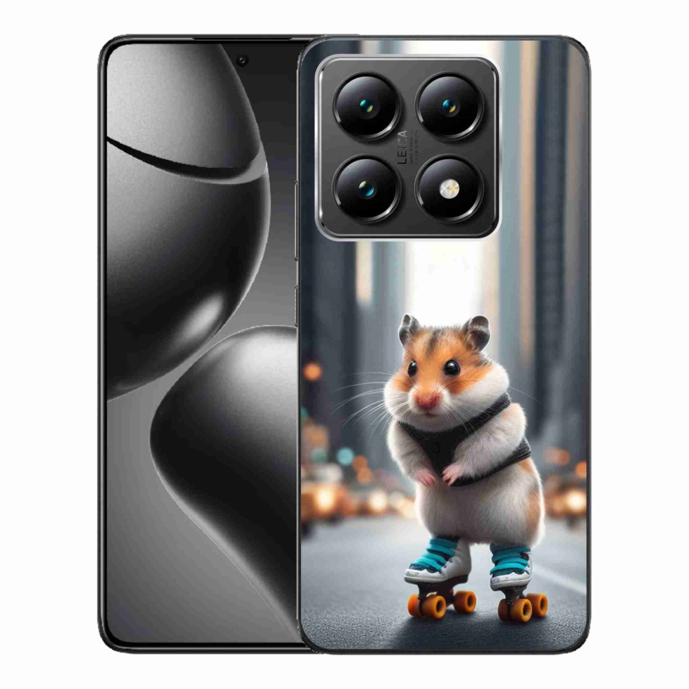 Gélový kryt mmCase na Xiaomi 14T - škrečok na korčuliach