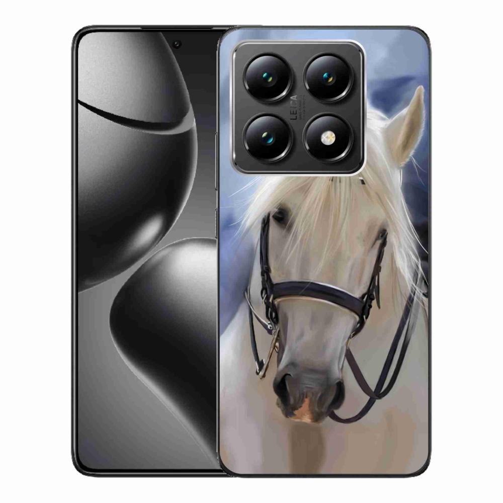 Gélový kryt mmCase na Xiaomi 14T - biely kôň