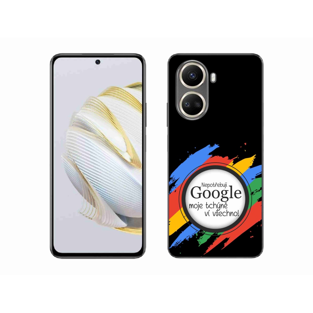 Gélový kryt mmCase na Huawei Nova 10 SE - svokra vie všetko čierne pozadie