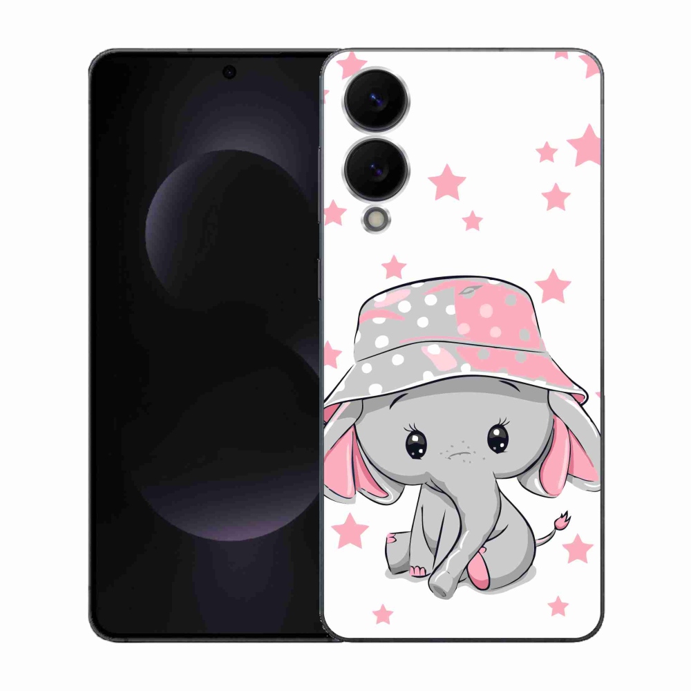Gélový kryt mmCase na Samsung Galaxy S25 Edge - ružový slon