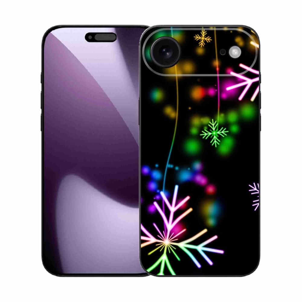 Gélový kryt mmCase na iPhone 17 Air - farebné vločky