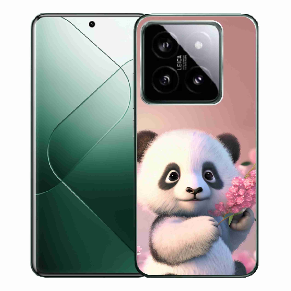 Gélový kryt mmCase na Xiaomi 14 Pro - roztomilá panda