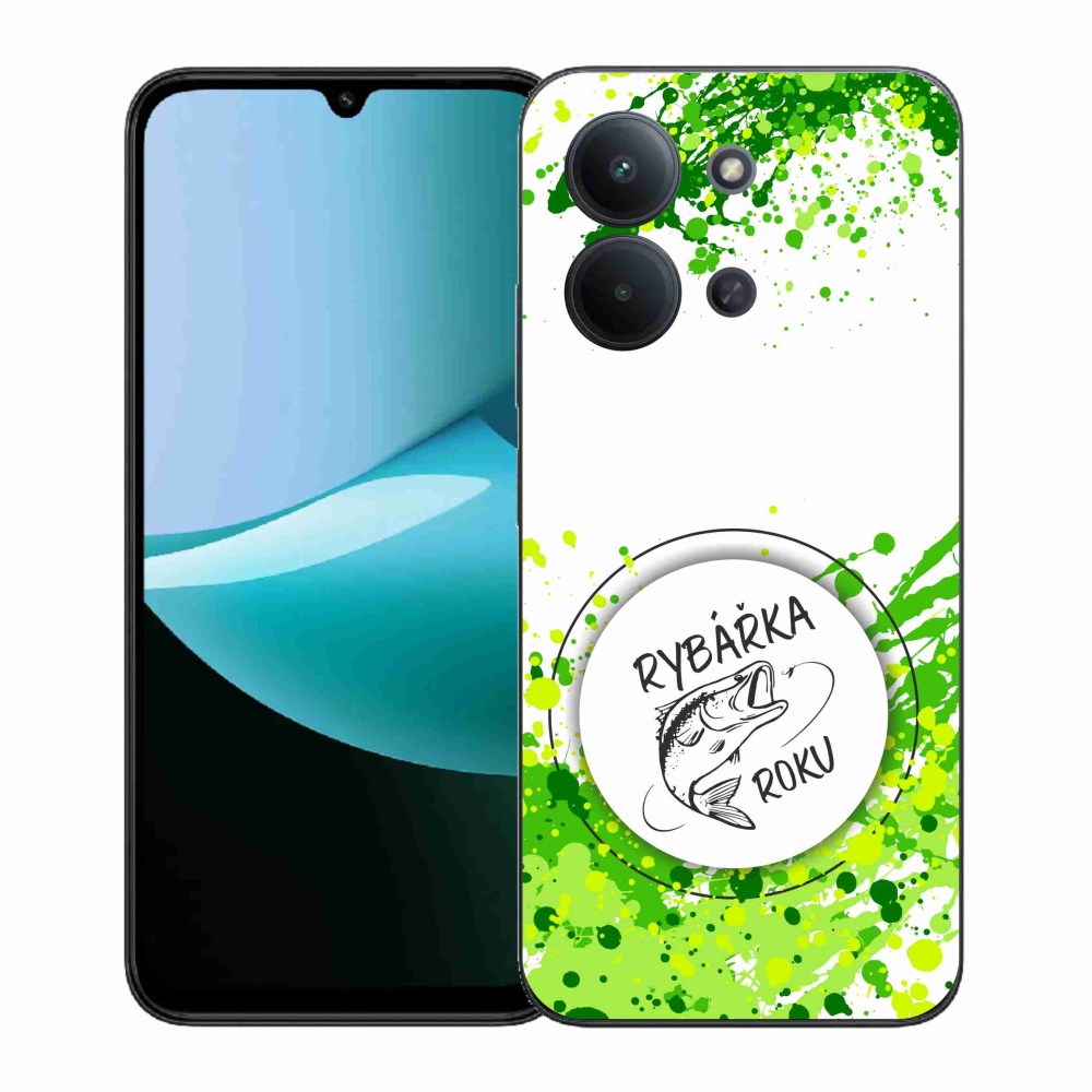 Gélový kryt mmCase na Xiaomi Redmi 15C 4G (171mm)/Poco C85 4G (171mm) - rybárka roka biele pozadie