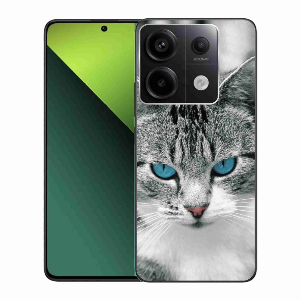 Gélový kryt mmCase na Xiaomi Redmi Note 13 Pro 5G/Poco X6 5G - mačacie pohľad 1