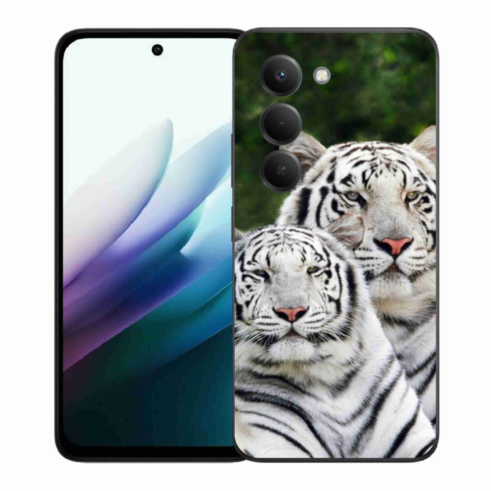 Gélový kryt mmCase na Xiaomi Redmi 15 4G/5G (171mm) - bieli tigre