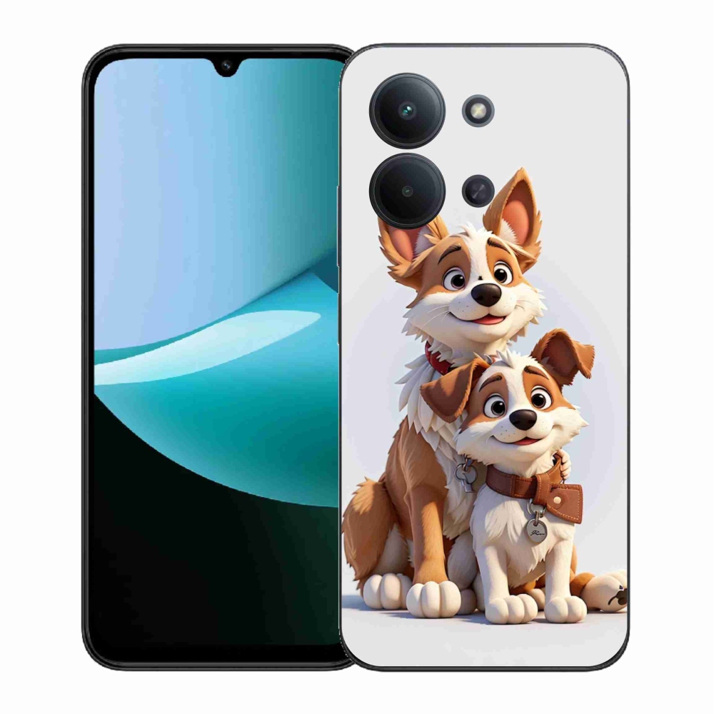 Gélový kryt mmCase na Xiaomi Redmi 15C 4G (171mm)/Poco C85 4G (171mm) - kreslenie psy