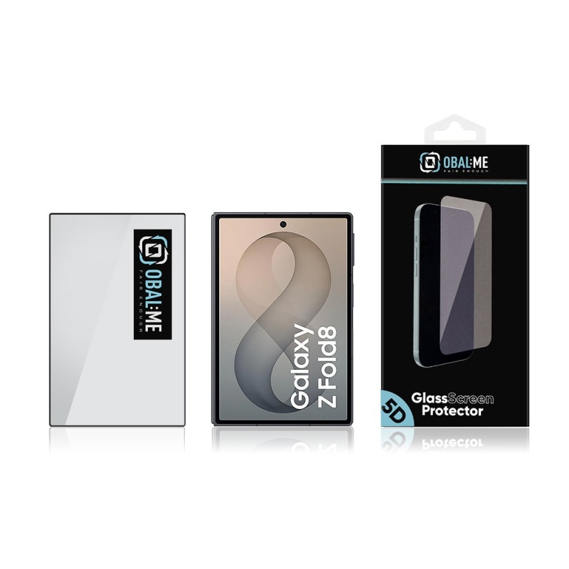 OBAL:ME 5D tvrdené sklo pre Samsung Galaxy Z Fold 8, čierne