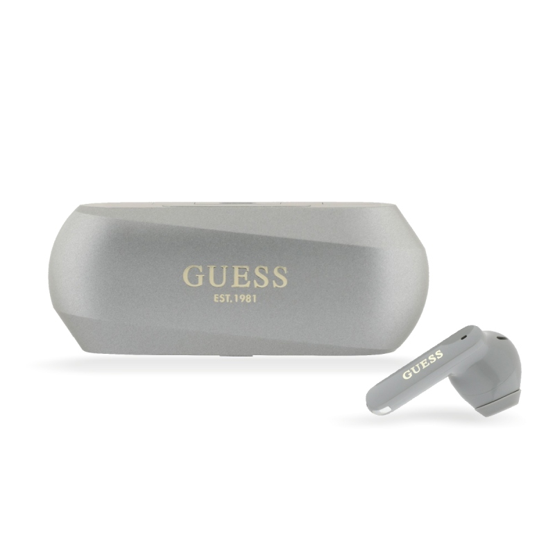 Guess Elongated Metallic ENC TWS Bezdrôtové Slúchadlá Taupe