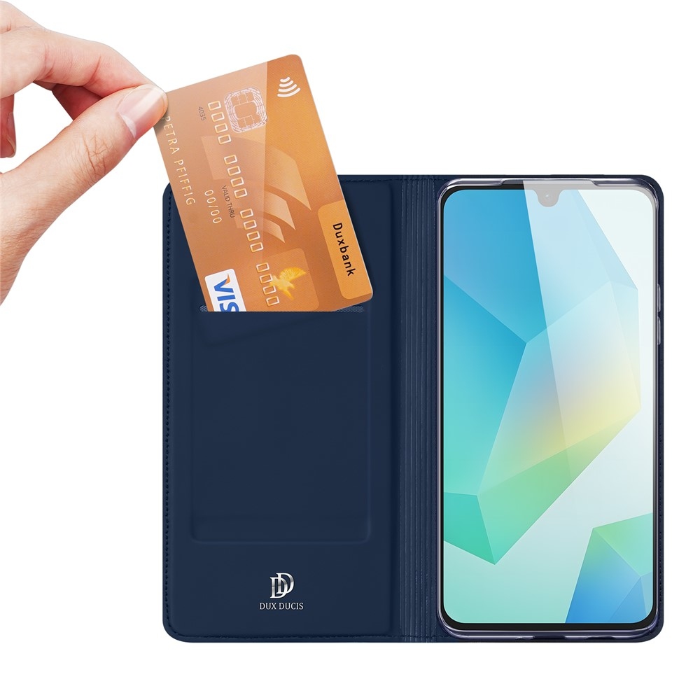 DUX knižkové puzdro na Samsung Galaxy A17 5G - tmavomodré