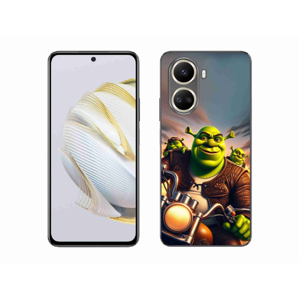 Gélový kryt mmCase na Huawei Nova 10 SE - shrek na motorke