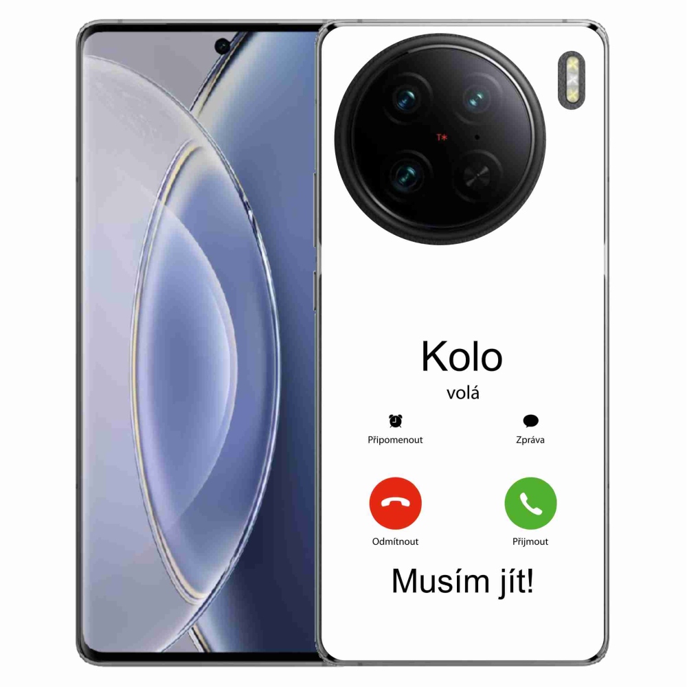 Gélový kryt mmCase na Vivo X90 Pro - bicykel volá biele pozadie