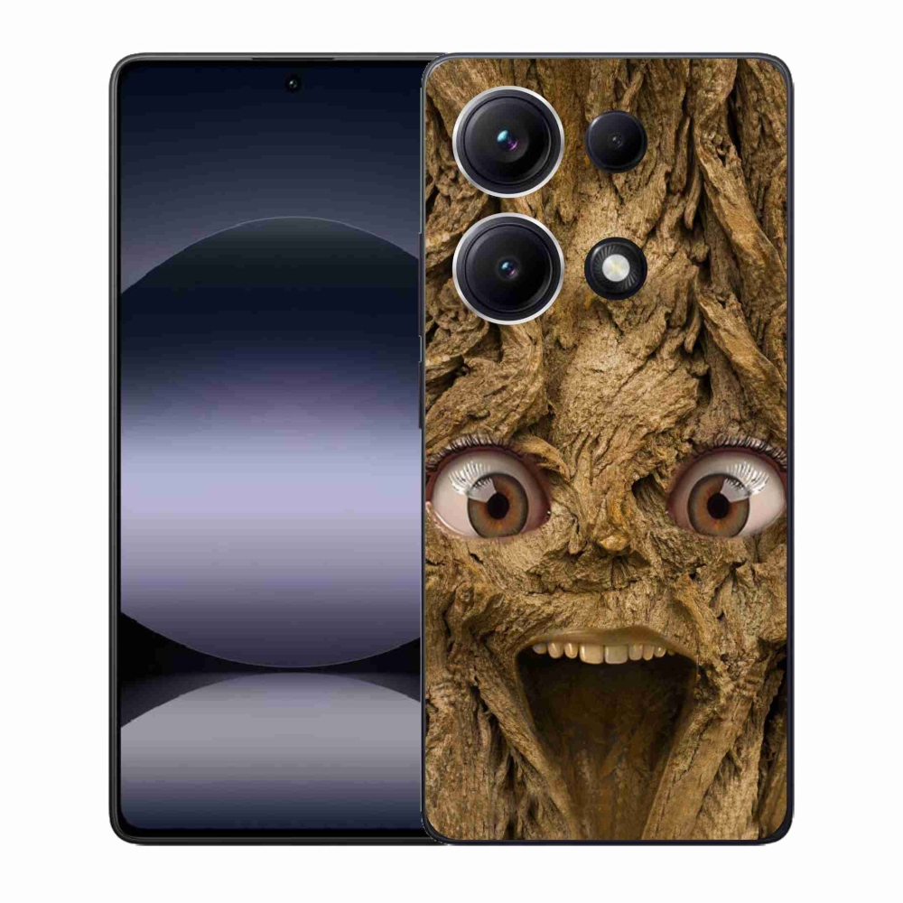 Gélový kryt mmCase na Xiaomi Redmi Note 14S - veselý strom s očami