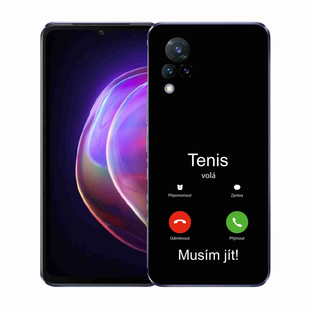 Gélový kryt mmCase na Vivo V21 4G/5G - tenis volá čierne pozadie