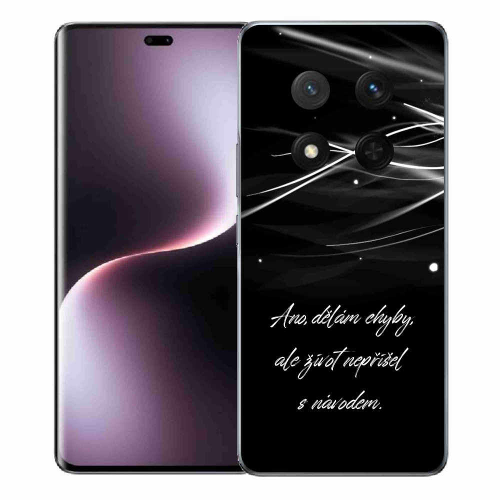 Gélový kryt mmCase na Honor Magic 7 Lite 5G - citát čierne pozadie
