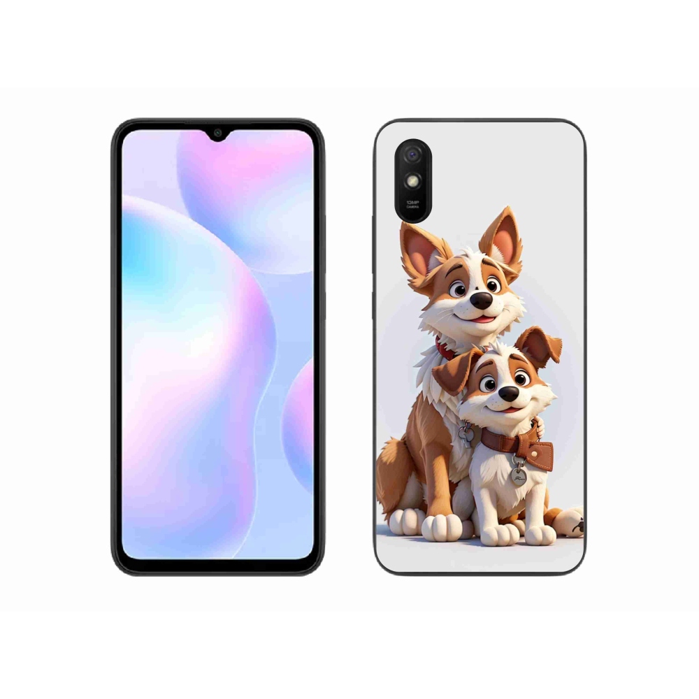 Gélový kryt mmCase na Xiaomi Redmi 9A - kreslenie psy