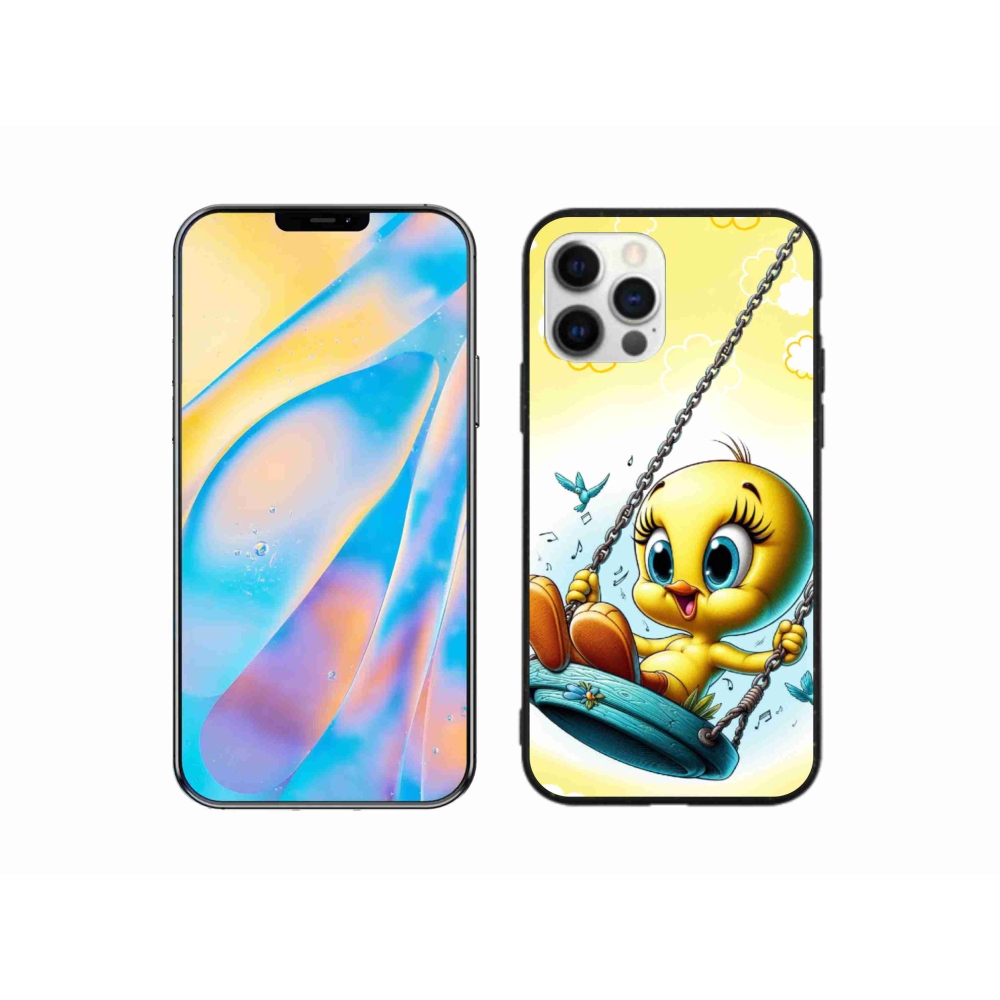 Gélový kryt mmCase na iPhone 12 Pro - tweety