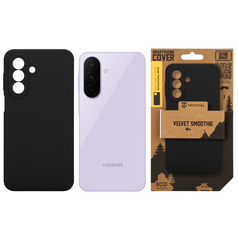 Taktický zamatový kryt Smoothie pre Samsung Galaxy A27 5G Asphalt