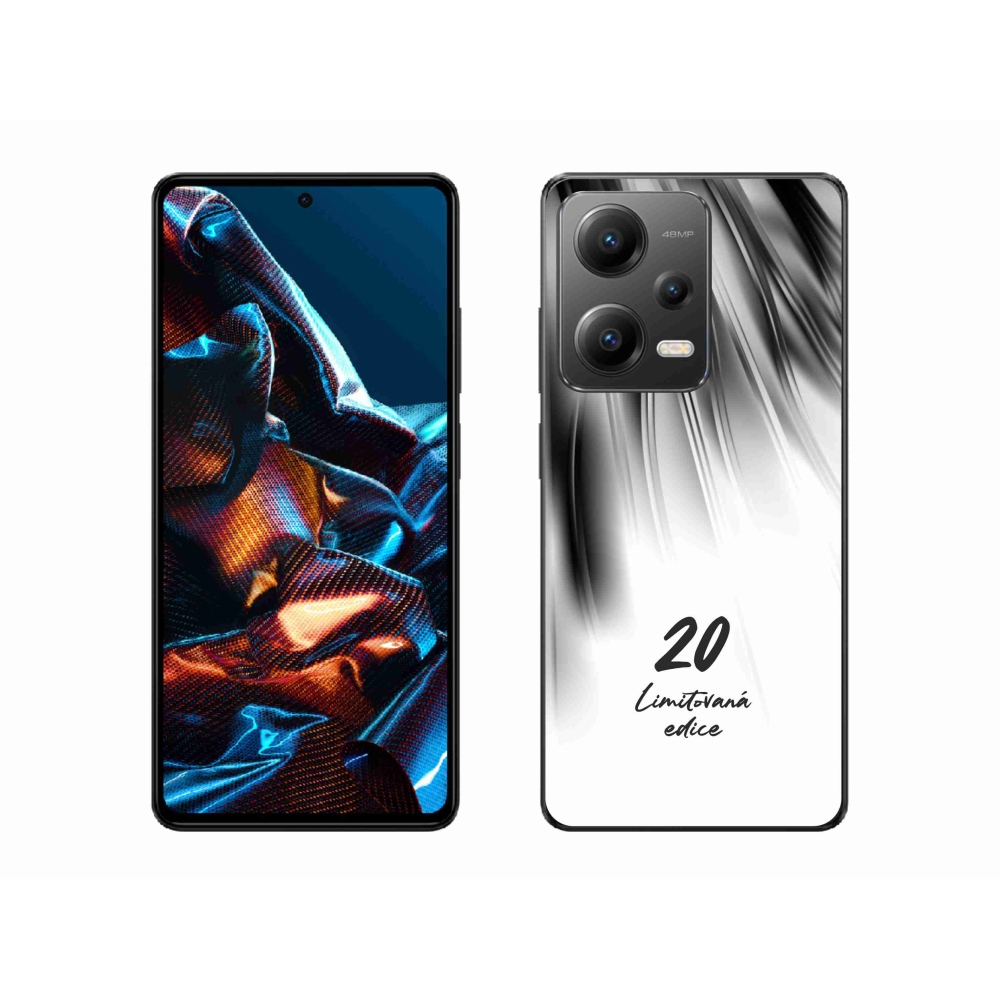 Gélový kryt mmCase na Xiaomi Redmi Note 12 Pro 5G - 20 limitovaná edícia biele pozadie