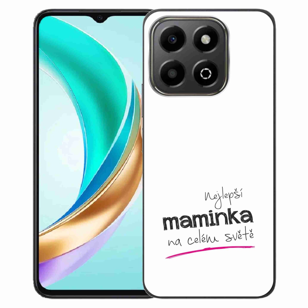 Gélový kryt mmCase na Honor X6b - najlepšia mamička 4 biele pozadie