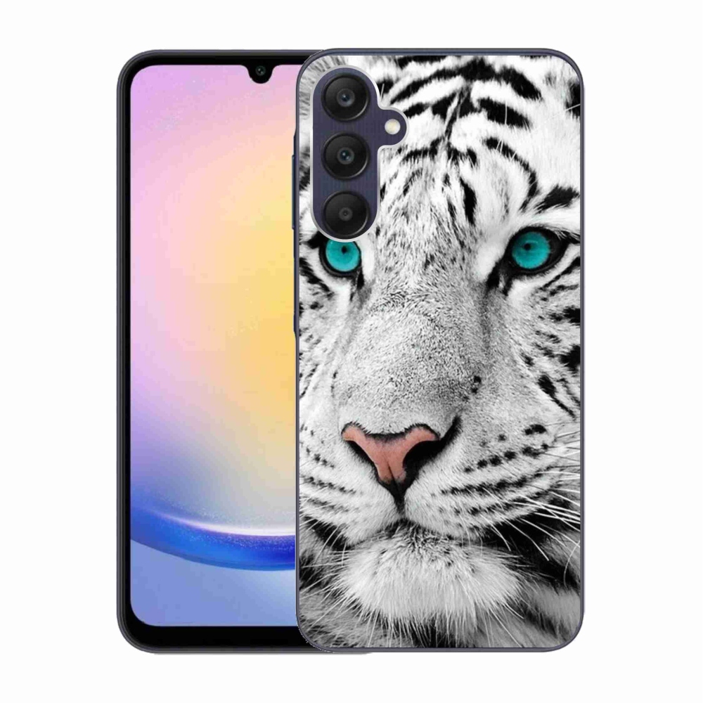 Gélový kryt mmCase na Samsung Galaxy A25 5G - biely tiger