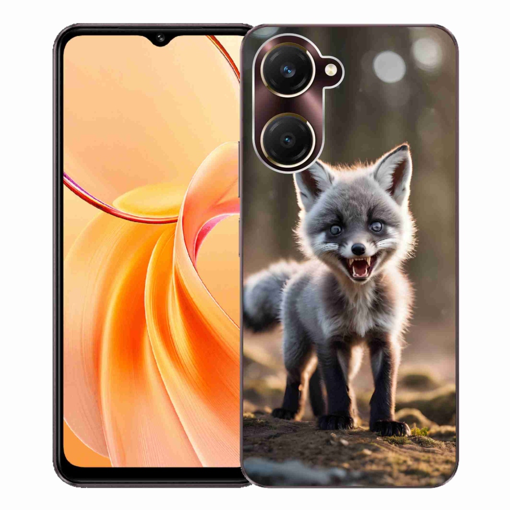Gélový kryt mmCase na Vivo Y28s 5G - rozzúrená líška