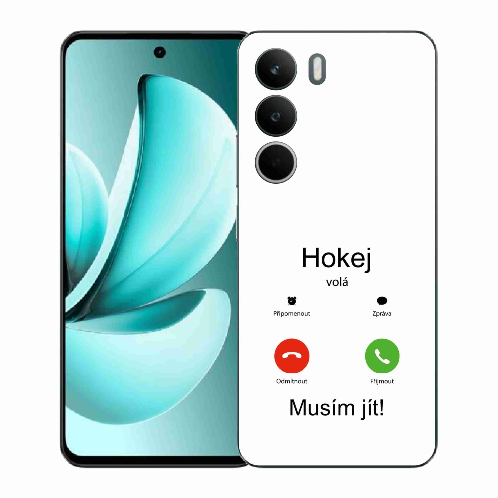 Gélový kryt mmCase na Realme C71 - hokej volá biele pozadie