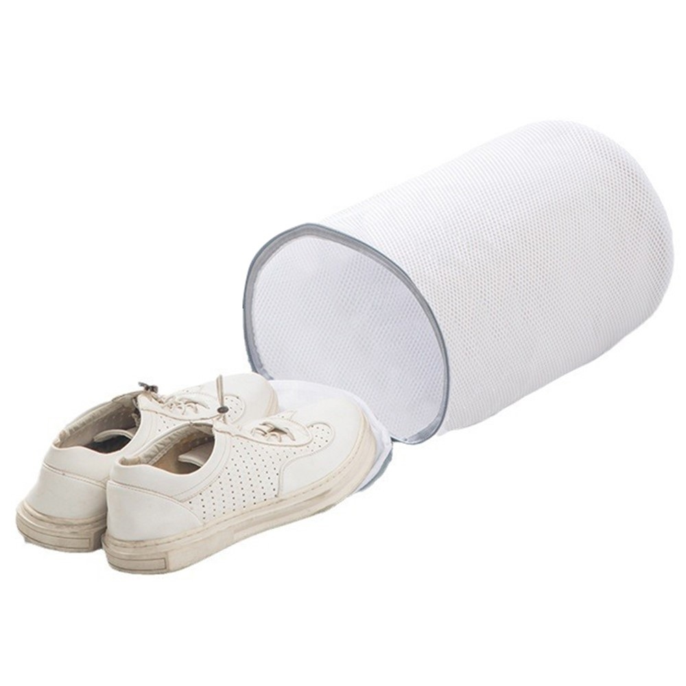 Sieťovaný prací vak na obuv so zipsom - veľkosť L