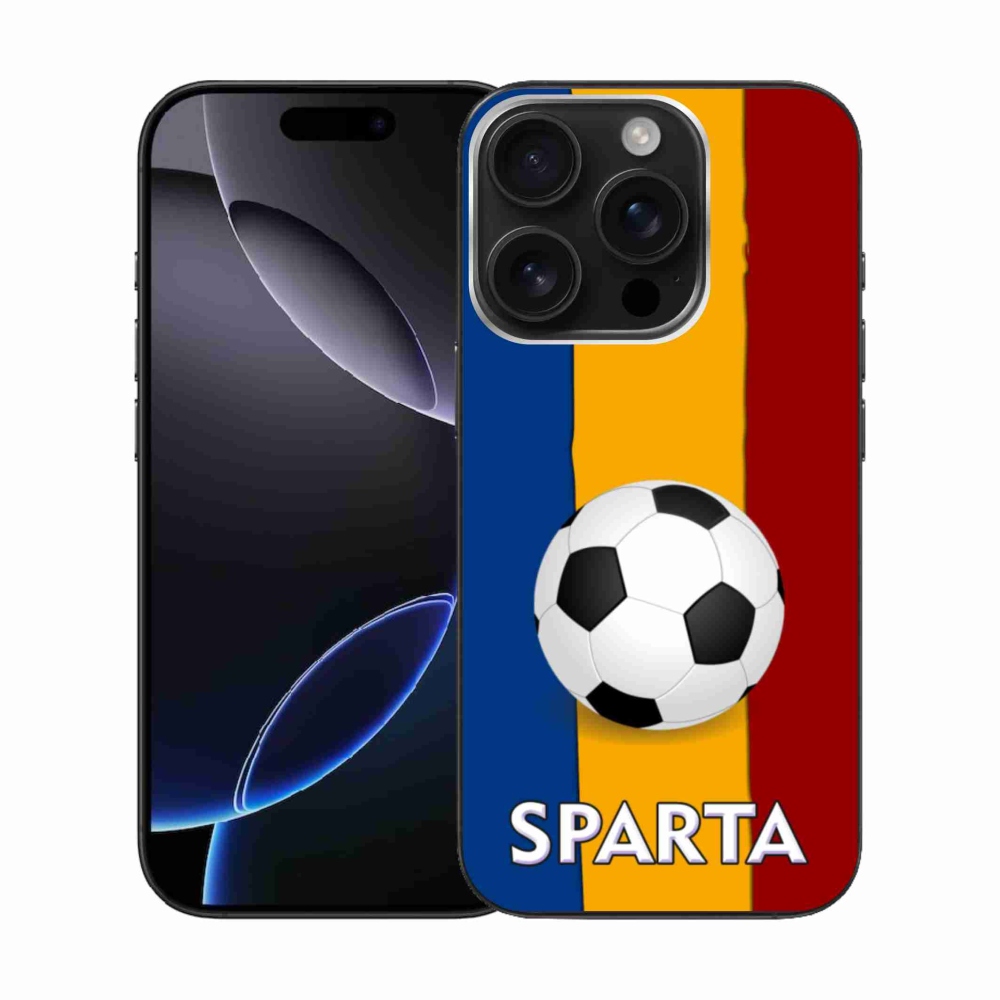 Gélový kryt mmCase na iPhone 16 Pro - futbal 1