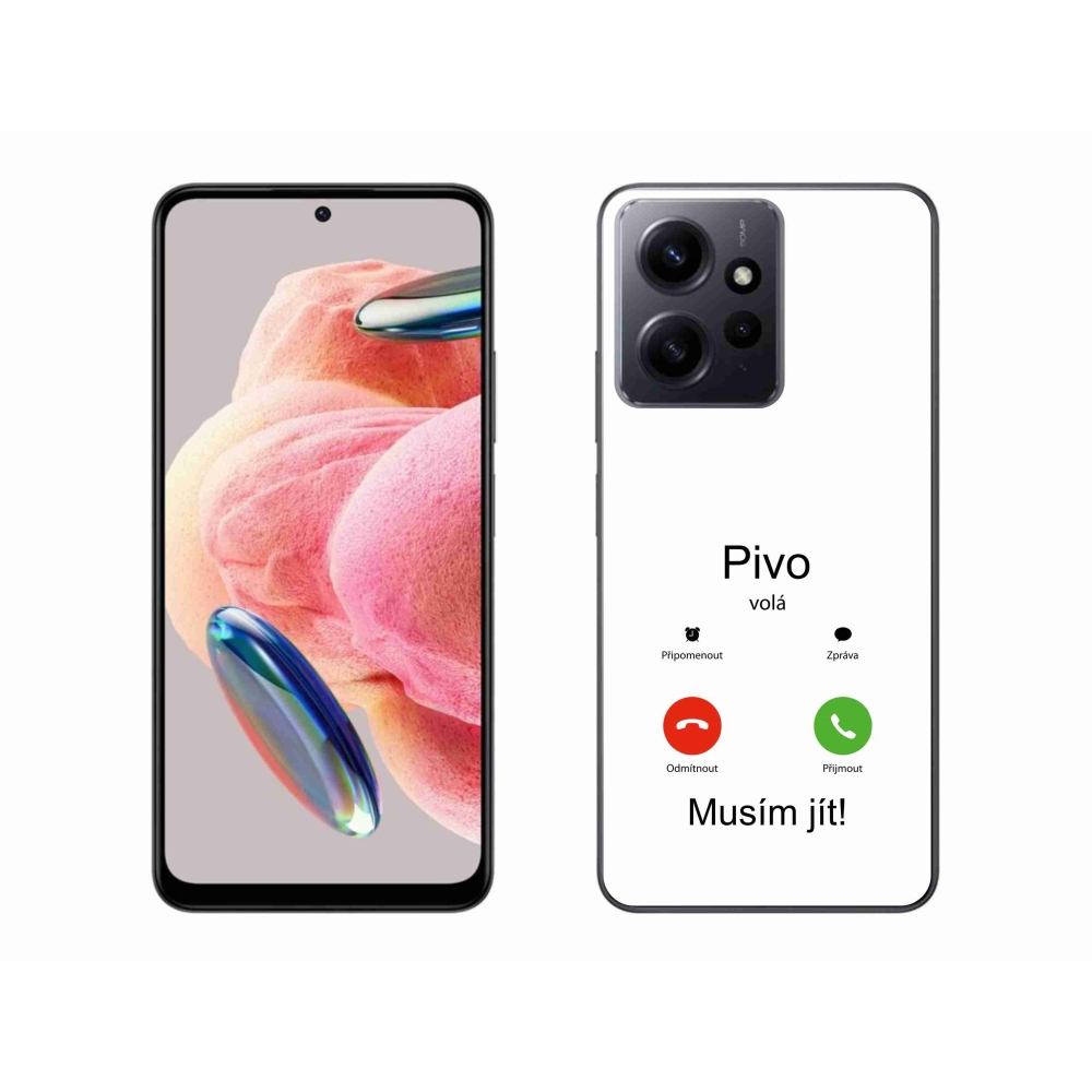 Gélový kryt mmCase na Xiaomi Redmi Note 12 4G - pivo volá biele pozadie