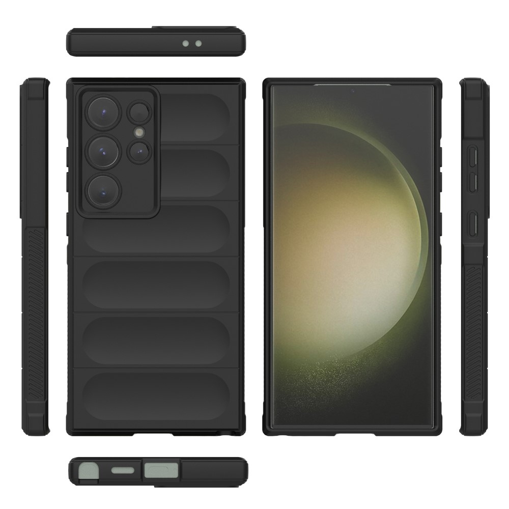 Rugg odolný gélový obal na Samsung Galaxy S24 Ultra - čierny
