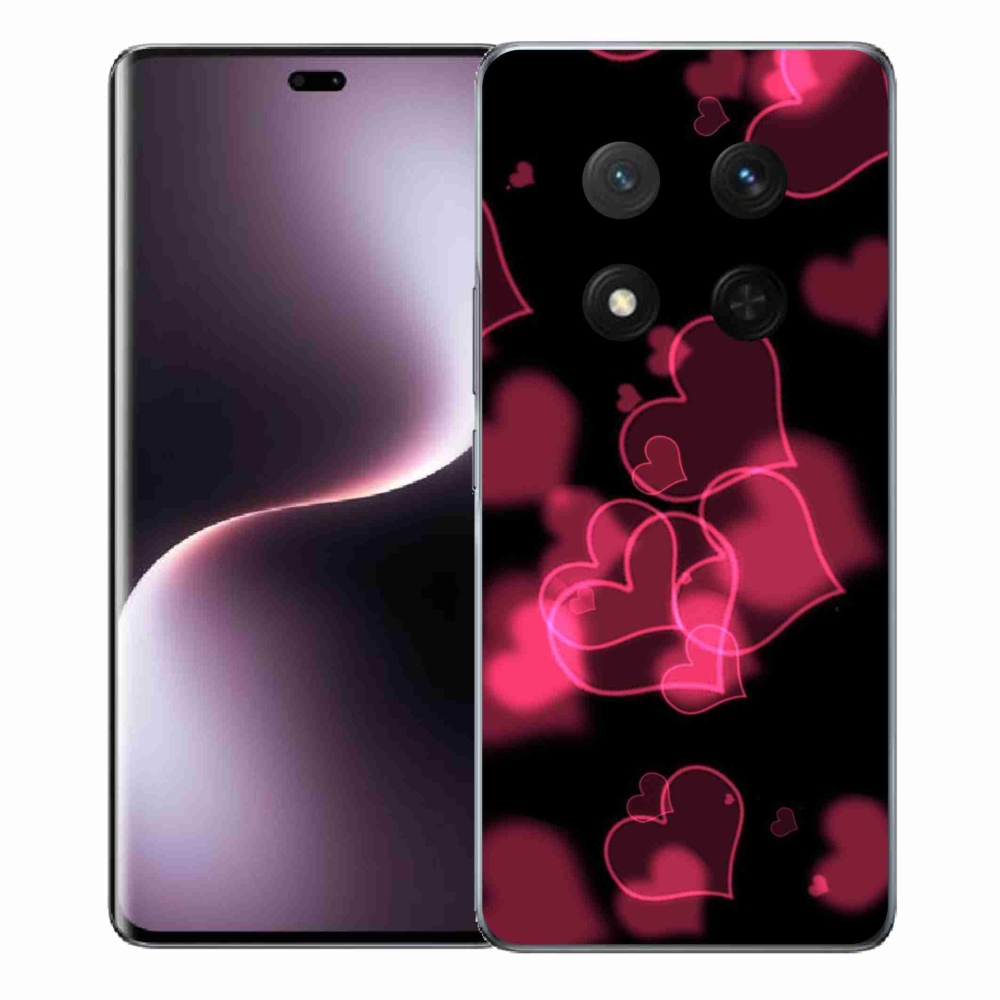 Gélový kryt mmCase na Honor Magic 7 Lite 5G - červená srdiečka